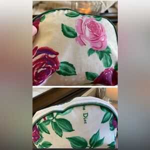 Christian Dior small Cosmetic Bag! Roses are Dior! 🌹🌹🌹🌹🌹🌹🌹🌹🌹🌹🌹🌹🌹🌹🌹🌹🌹🌹